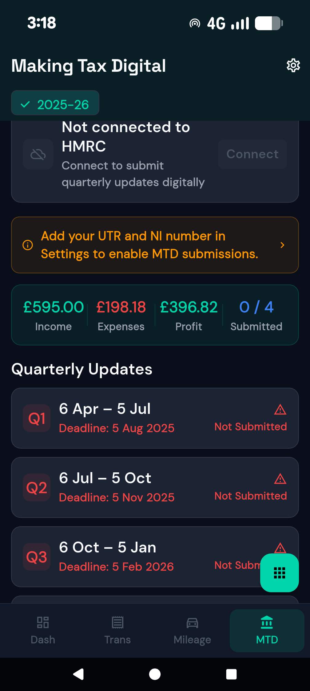 BizTracker App Screenshot 