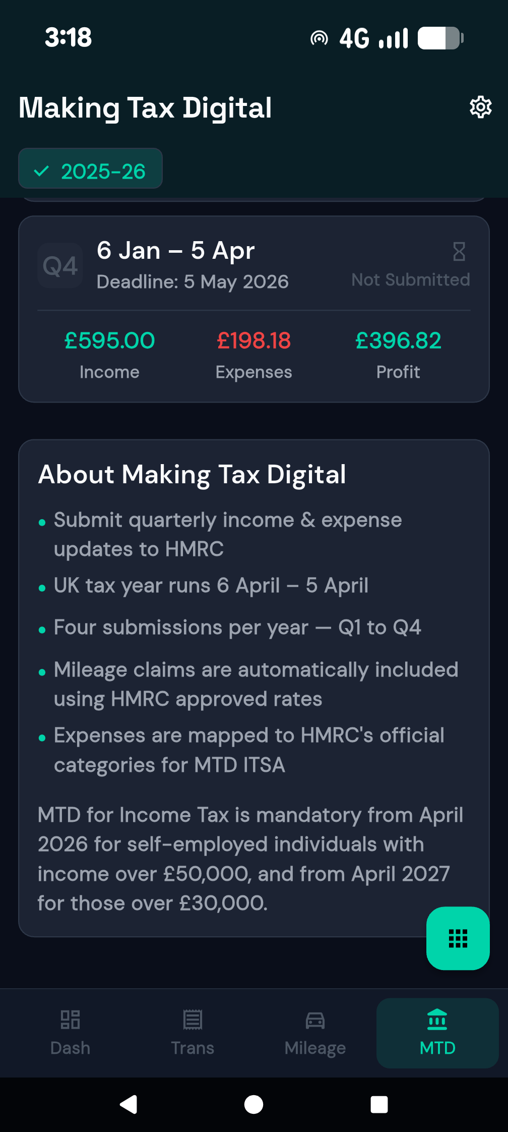BizTracker App Screenshot 